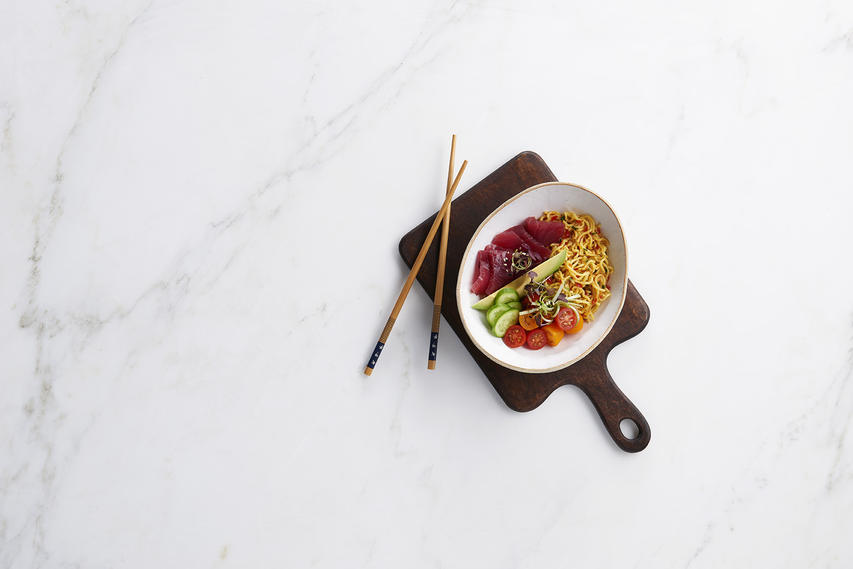 Sweet Chili Tuna ‘Cold’ Noodle Bowl