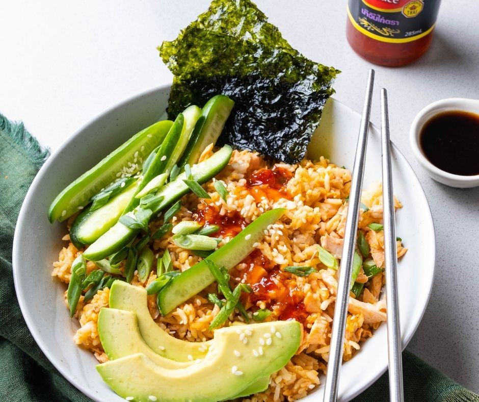 Sweet Chilli Salmon Poke Bowl