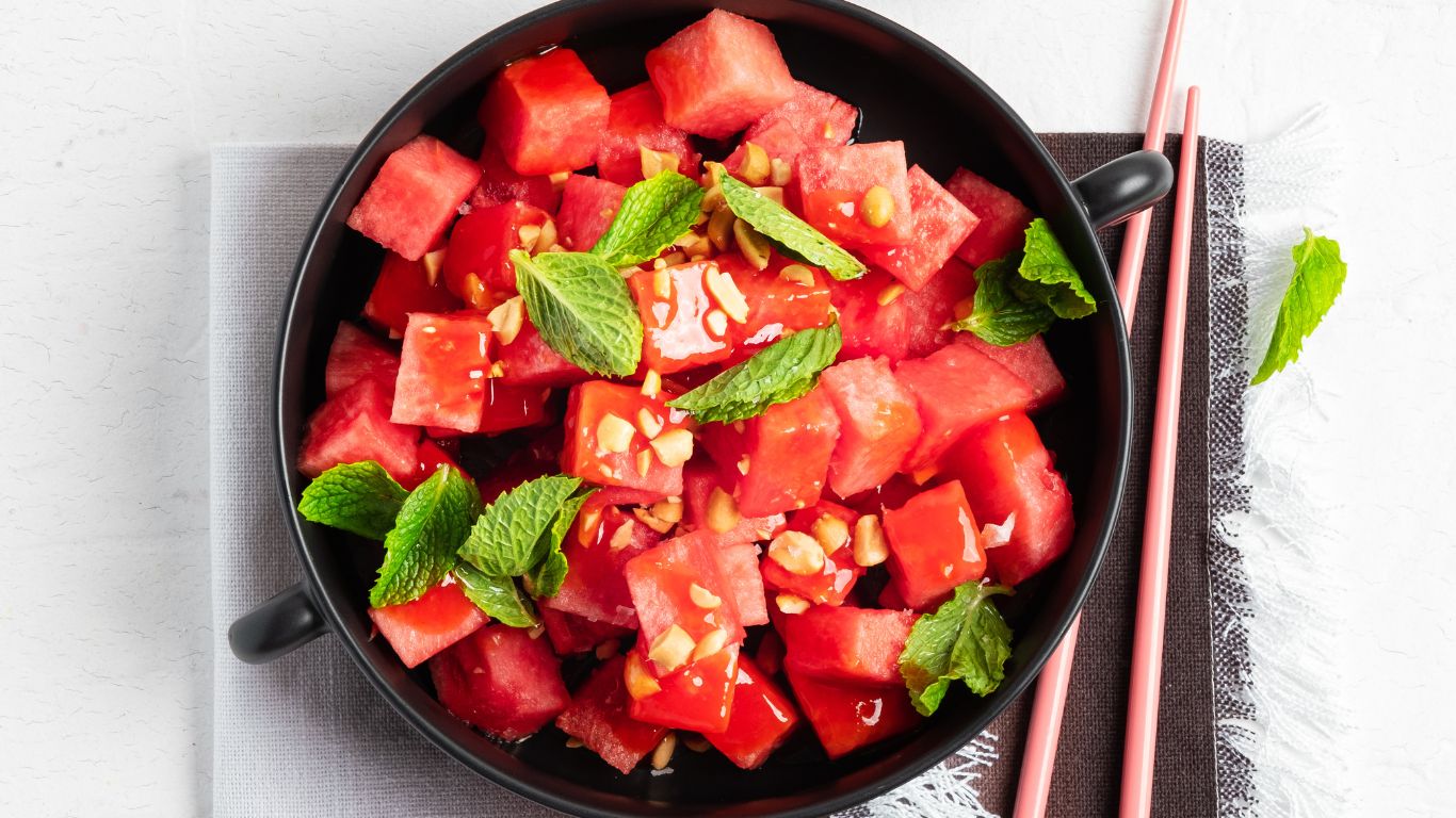 Refreshing Spicy Watermelon Salad