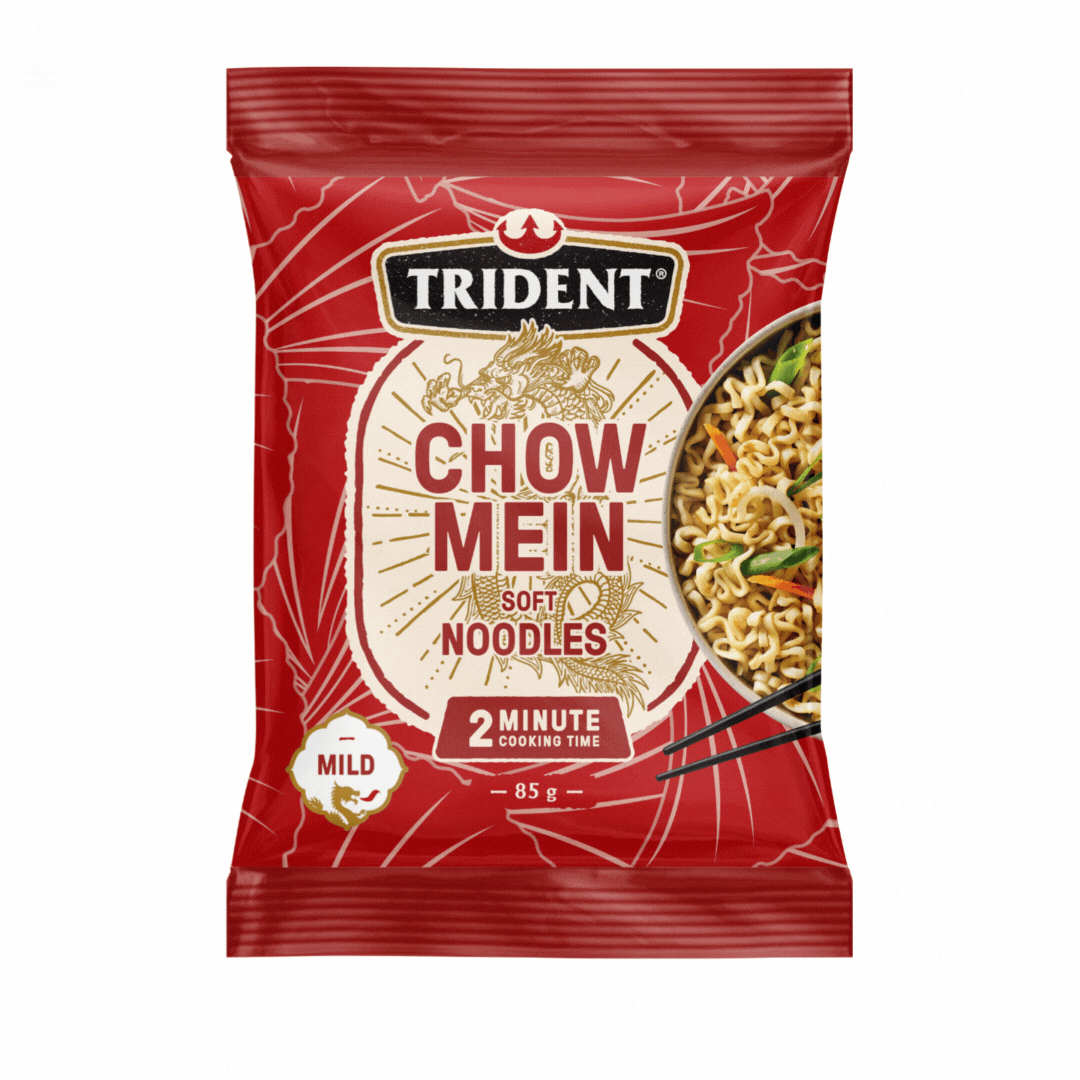 Trident Chow Mein Instant Noodles Multi Pack (4 x 85g)
